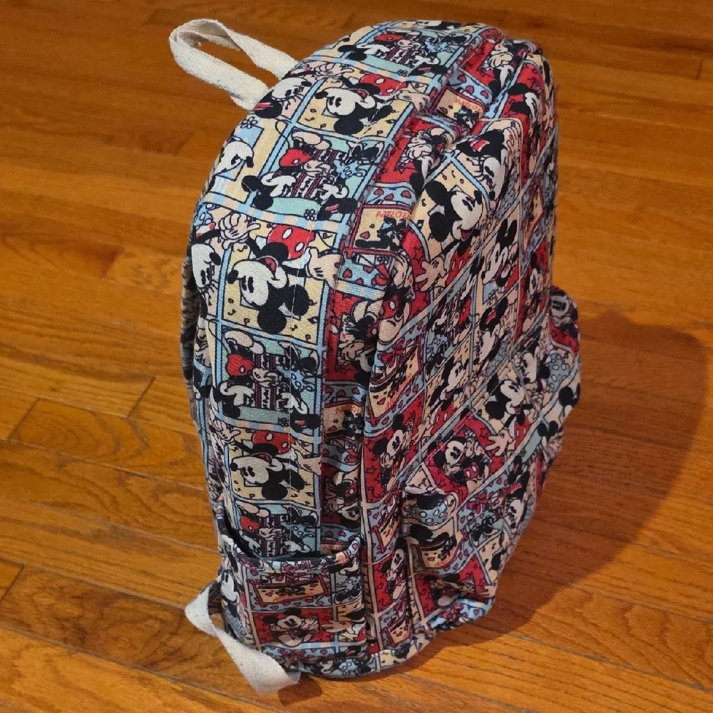 Disney Backpack - Mickey And Minnie Mouse Canvas Backpack - Picture 4 of 15